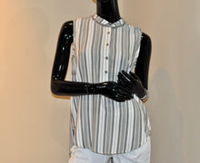 SLVLS HIGH AND LOW STRIPED TOP