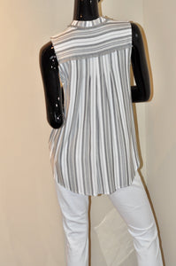 SLVLS HIGH AND LOW STRIPED TOP