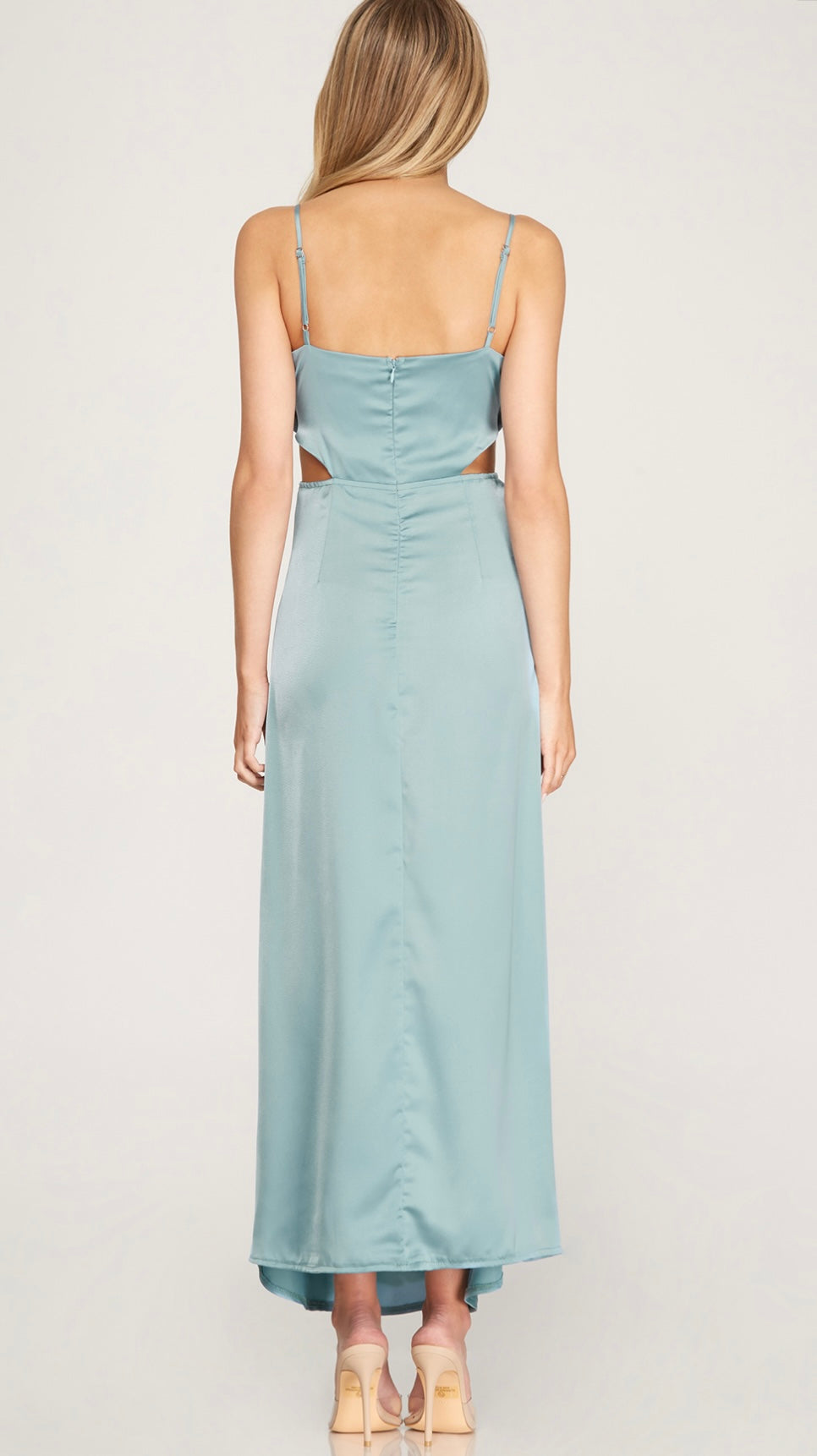 cami satin maxi dress Brightly Blooming Floral Satin Cami Maxi Dress