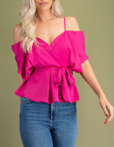 COLD SHOULDER BLOUSE